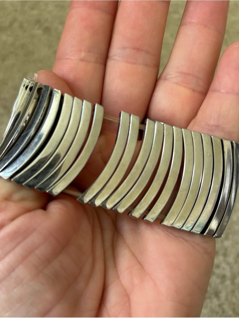 Swatch Silver Stretch Link Bracelet